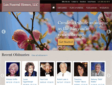 Tablet Screenshot of luxfuneralhomes.com